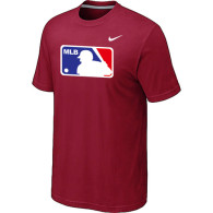 MLB Logo Heathered Nike Red Blended T-Shirt