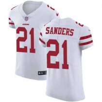 Nike 49ers -21 Deion Sanders White Stitched NFL Vapor Untouchable Elite Jersey