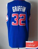 Revolution 30 Autographed Los Angeles Clippers -32 Blake Griffin Blue Stitched NBA Jersey