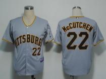 Pittsburgh Pirates #22 Andrew McCutchen Grey Stitched MLB Jersey