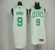Boston Celtics -9 Rajon Rondo White Revolution 30 Stitched NBA Jersey