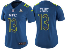 WOMEN'S NFC 2017 PRO BOWL TAMPA BAY BUCCANEERS #13 MIKE EVANS BLUE GAME JERSEY