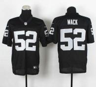 Nike Oakland Raiders #52 Khalil Mack Black Team Color Men's Stitched NFL Elite Jersey
