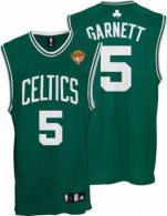 Boston Celtics -5 Kevin Garnett Stitched Green Final Patch NBA Jersey