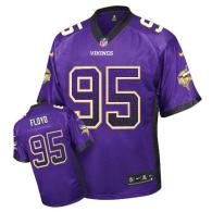 Nike Minnesota Vikings #95 Sharrif Floyd Purple Team Color Men's Stitched NFL Elite Drift Fashion Je