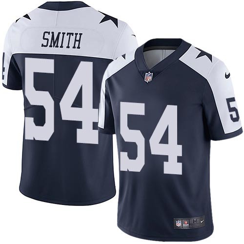 Nike Cowboys -54 Jaylon Smith Navy Blue Thanksgiving Stitched NFL Vapor Untouchable Limited Throwbac