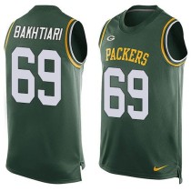 Nike Green Bay Packers -69 David Bakhtiari Green Team Color Stitched NFL Limited Tank Top Jersey