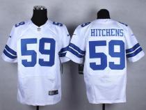 Nike Dallas Cowboys #59 Anthony Hitchens White Men's Stitched NFL Elite Jersey