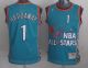 Mitchell And Ness Orlando Magic -1 Anfernee Hardaway Light Blue 1996 All Star Stitched NBA Jersey