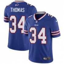 Nike Bills -34 Thurman Thomas Royal Blue Team Color Stitched NFL Vapor Untouchable Limited Jersey
