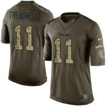Nike Vikings -11 Laquon Treadwell Green Stitched NFL Limited Salute to Service Jersey