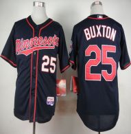 Minnesota Twins -25 Byron Buxton Navy Blue Alternate Road Cool Base Stitched MLB Jersey