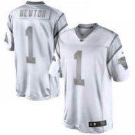 Nike Carolina Panthers -1 Cam Newton Silver Grey