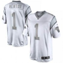 Nike Carolina Panthers -1 Cam Newton Silver Grey