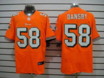 Nike Dolphins -58 Karlos Dansby Orange Alternate Stitched NFL Elite Jersey