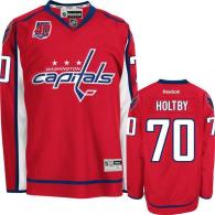 Washington Capitals -70 Braden Holtby Red 40th Anniversary Stitched NHL Jersey