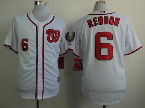 Washington Nationals #6 Anthony Rendon White Cool Base Stitched MLB Jersey