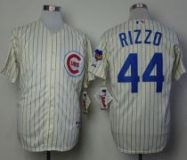 Chicago Cubs -44 Anthony Rizzo Cream 1969 Turn Back The Clock Stitched MLB Jersey