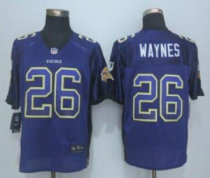 Nike Minnesota Vikings -26 Trae Waynes Purple Team Color Stitched NFL Elite Drift Fashion Jersey