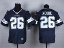 Nike Dallas Cowboys #26 Sterling Moore Navy Blue Team Color Men's Stitched NFL Elite Jersey