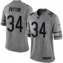 Nike Chicago Bears -34 Walter Payton Gray Stitched NFL Limited Gridiron Gray Jersey