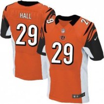 Nike Cincinnati Bengals -29 Leon Hall Orange Alternate Stitched NFL Elite Jersey