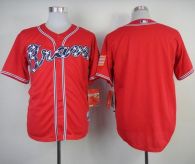 Atlanta Braves Blank Red Cool Base Stitched MLB Jersey