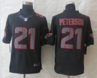 New Nike Arizona Cardicals 21 Peterson Impact Limited Black Jerseys
