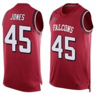 Nike Falcons 45 Deion Jones Red Team Color Stitched NFL Limited Tank Top Jersey