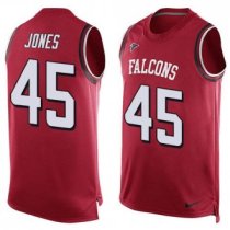 Nike Falcons 45 Deion Jones Red Team Color Stitched NFL Limited Tank Top Jersey