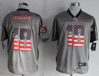Nike Bengals -18 AJ Green Grey Men's Stitched NFL Elite USA Flag Fashion Jersey