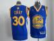 Golden State Warriors -30 Stephen Curry Blue Revolution 30 Stitched NBA Jersey