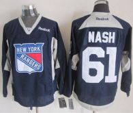 New York Rangers -61 Rick Nash Navy Blue Practice Stitched NHL Jersey