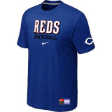 Cincinnati Reds Blue Nike Short Sleeve Practice T-Shirt
