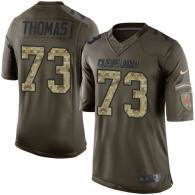 Nike Cleveland Browns -73 Joe Thomas Green Stitched NFL Limited Salute to Service Jersey