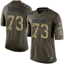 Nike Cleveland Browns -73 Joe Thomas Green Stitched NFL Limited Salute to Service Jersey