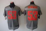 Nike San Francisco 49ers #53 NaVorro Bowman Grey Shadow Men‘s Stitched NFL Elite Jersey