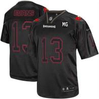 NikeTampa Bay Buccaneers #13 Mike Evans Lights Out Black With MG Patch Men‘s Stitched NFL Elite Jers