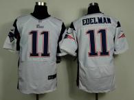 Nike New England Patriots -11 Julian Edelman White Mens Stitched NFL Elite Jersey