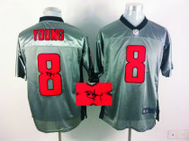 Autographed Nike San Francisco 49ers #8 Steve Young Grey Shadow Men‘s Stitched NFL Elite Jersey