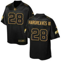 Nike Buccaneers -28 Vernon Hargreaves III Black Stitched NFL Elite Pro Line Gold Collection Jersey