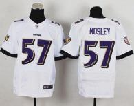 Nike Ravens -57 CJ Mosley White Men's Stitched NFL New Elite Jersey