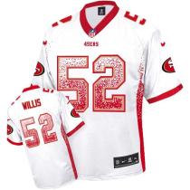 Nike San Francisco 49ers #52 Patrick Willis White Men‘s Stitched NFL Elite Drift Fashion Jersey