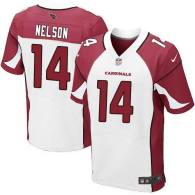 Nike Arizona Cardinals -14 JJ Nelson White Stitched NFL Elite Jersey