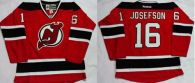 New Jersey Devils -16 Jacob Josefson Red Home Stitched NHL Jersey