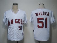 Los Angeles Angels of Anaheim -51 Jordan Walden White Cool Base Stitched MLB Jersey