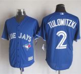 Toronto Blue Jays #2 Troy Tulowitzki Blue New Cool Base Stitched MLB Jersey
