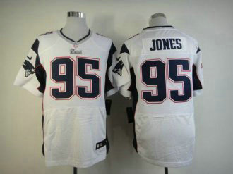 Nike Patriots -95 Chandler Jones White Stitched NFL Elite Jersey