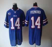 Nike Bills -14 Ryan Fitzpatrick Royal Blue Team Color With C Patch Stitched NFL Elite Jersey