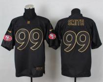 Nike San Francisco 49ers -99 Aldon Smith Black Gold No Fashion Mens Stitched NFL Elite Jersey